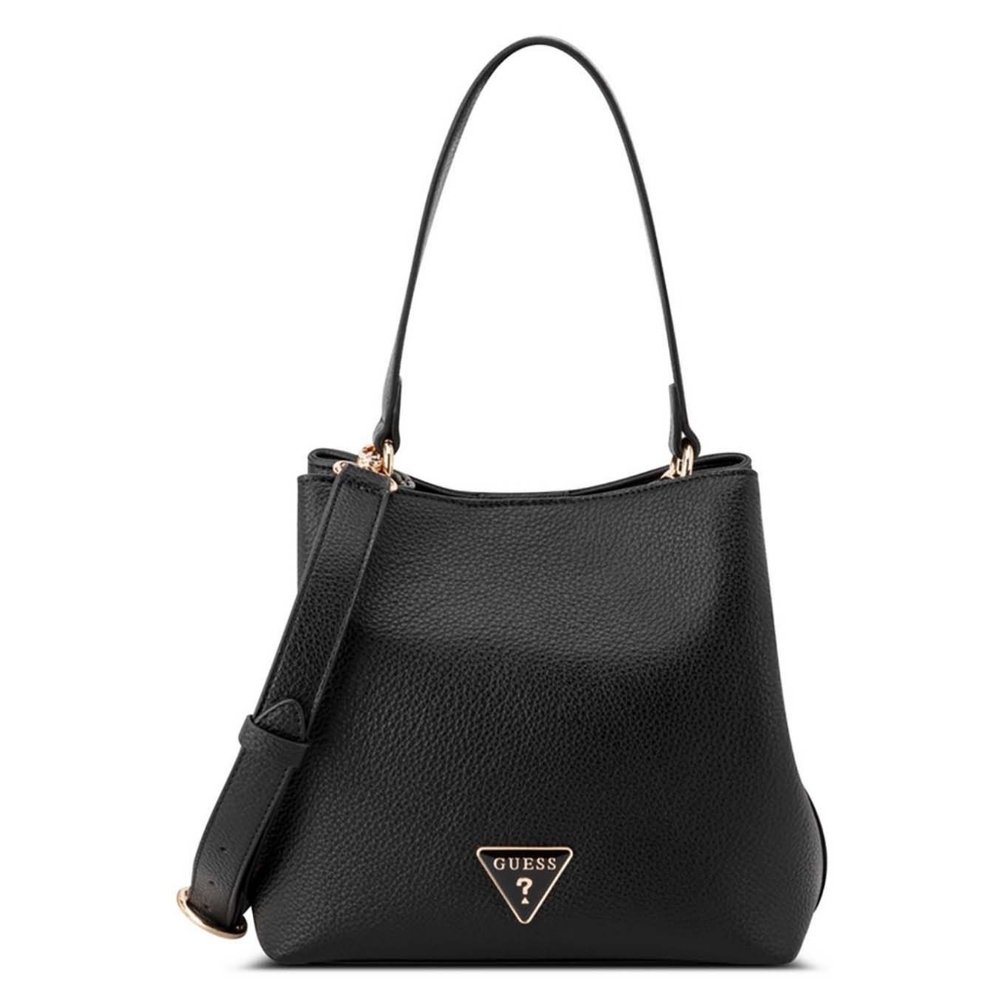Guess Black Pebbled Shoulder Bag